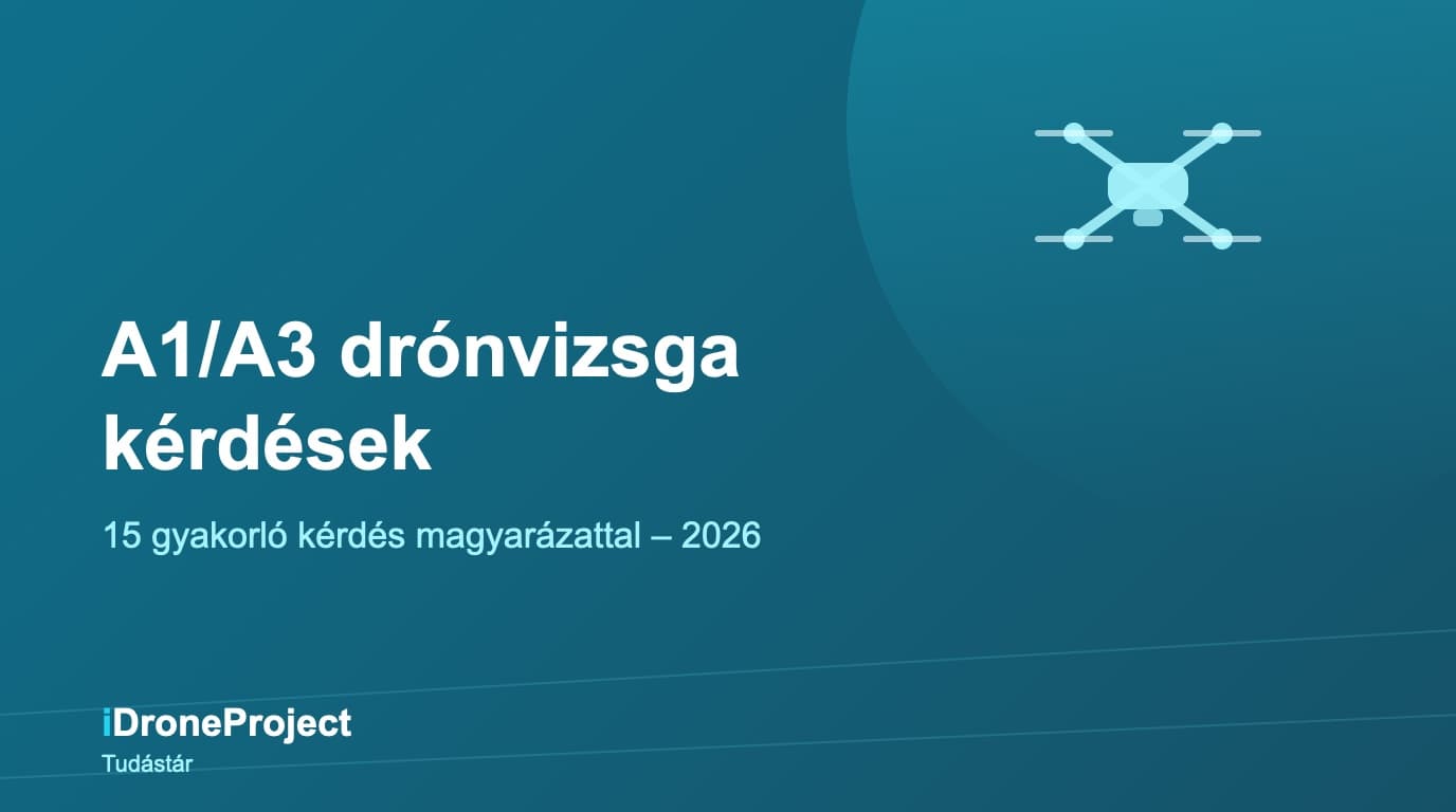 A1/A3 Drónvizsga Kérdések: 15 Gyakorló Kérdés Magyarázattal