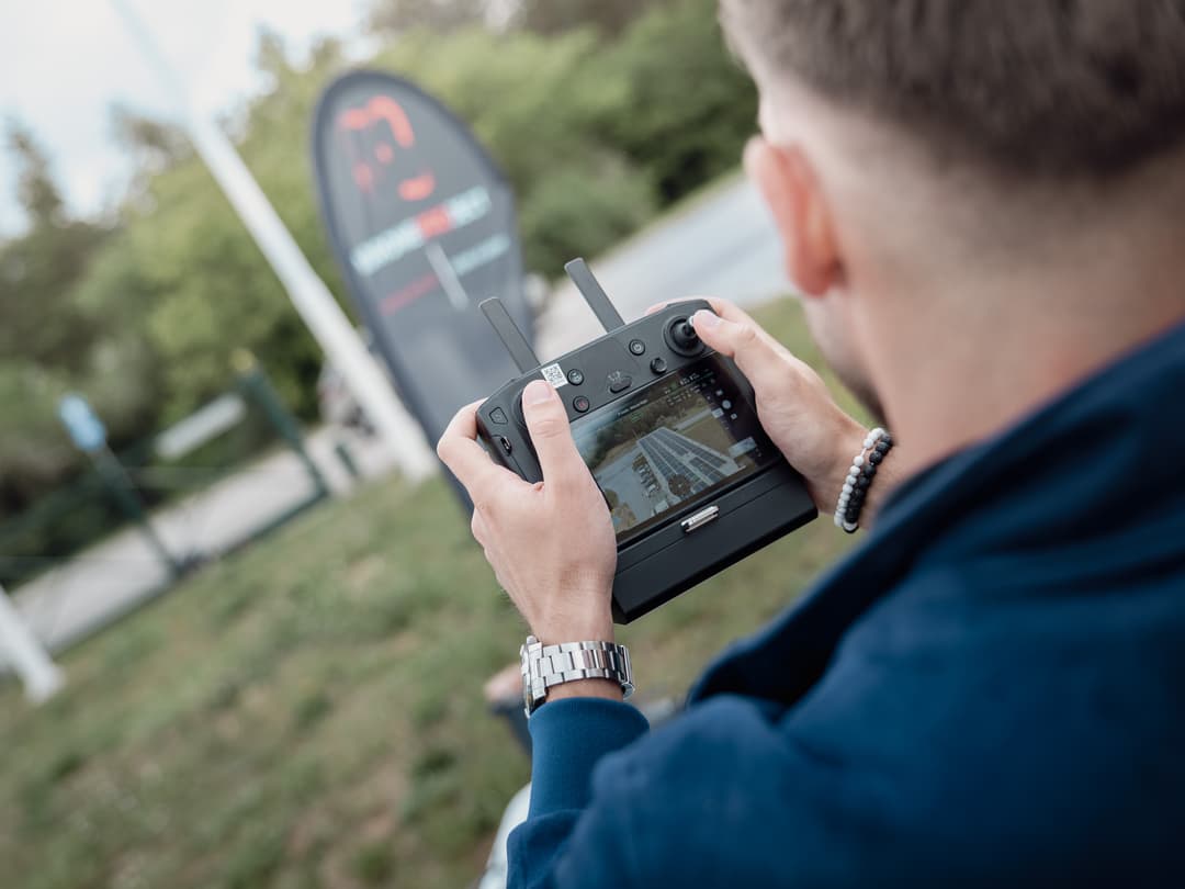 Napelem-park RGB felülnézeti felvétele a felmérés során